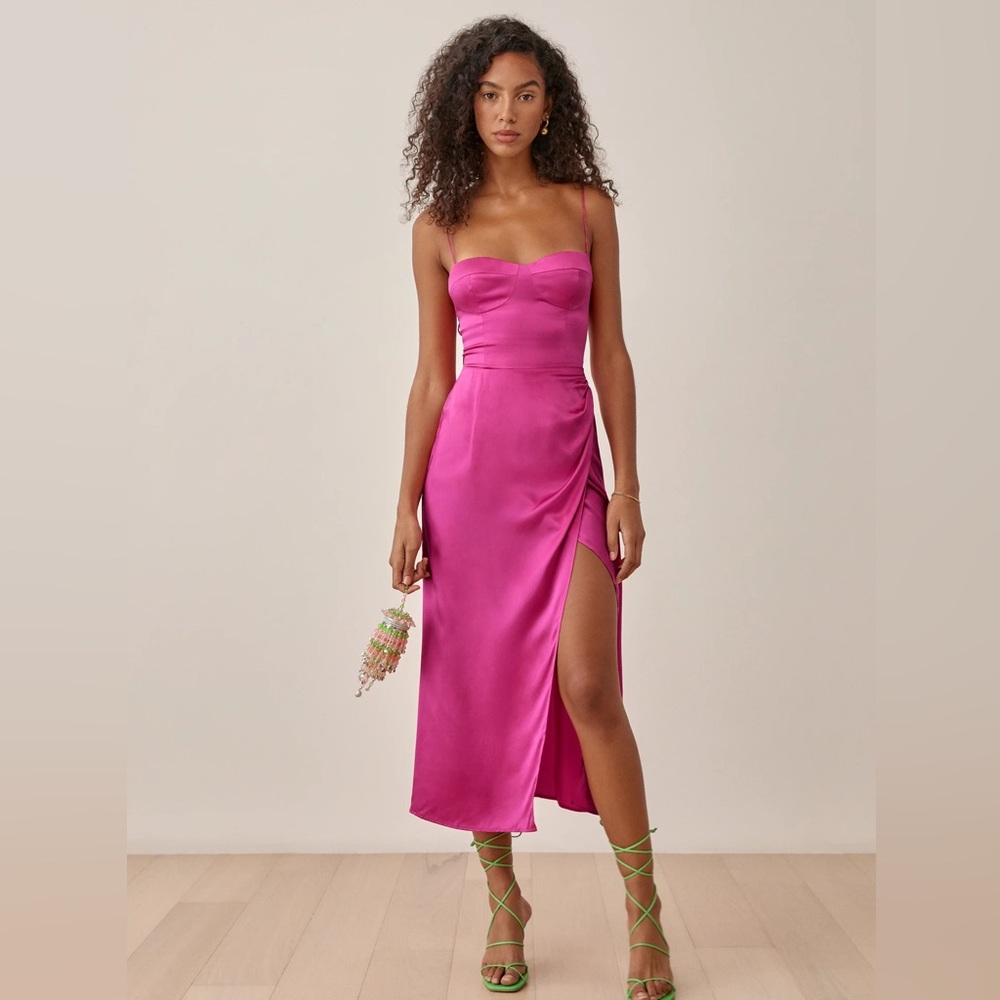 Pink Reformation Marguerite dress